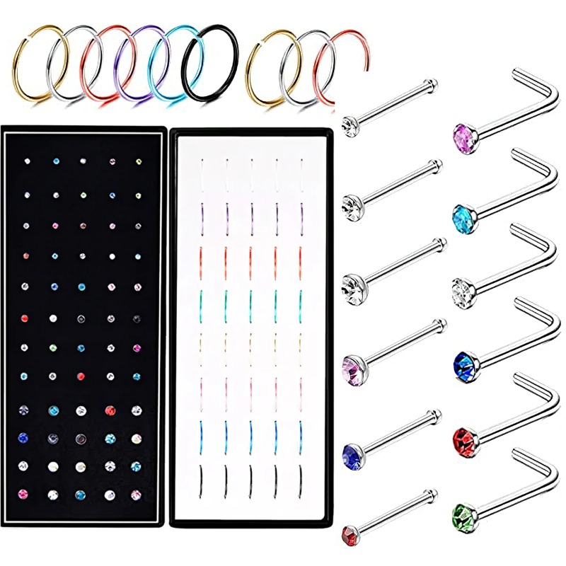 40/60 adet paslanmaz çelik düz - Body Jewelry Changing Kit incelemesi ve fiyatı