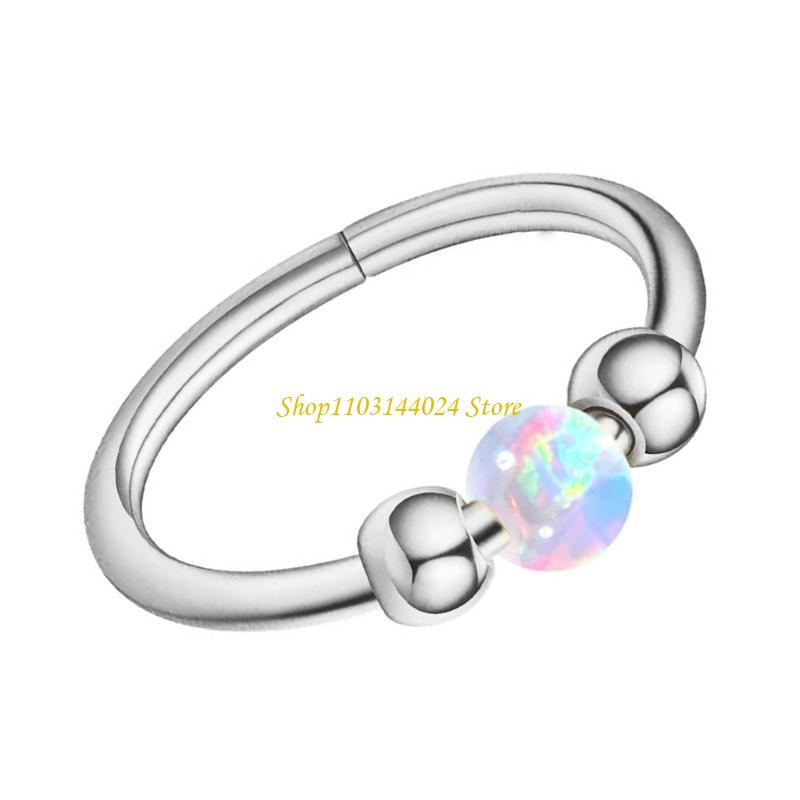 N5KE Boncuklu Opal Burun Halka - Body Jewelry Cartilage Earrings incelemesi ve fiyatı