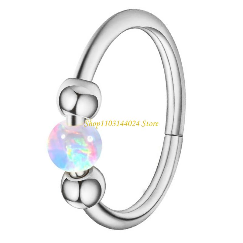 N5KE Boncuklu Opal Burun Halka - Body Jewelry Cartilage Earrings incelemesi ve fiyatı