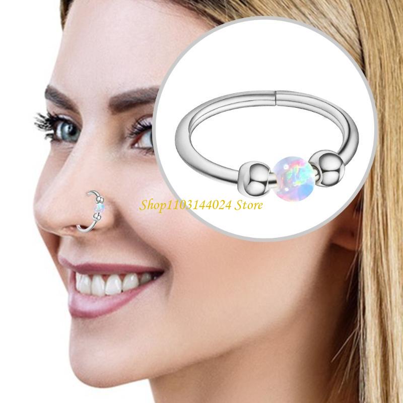 N5KE Boncuklu Opal Burun Halka - Body Jewelry Cartilage Earrings incelemesi ve fiyatı