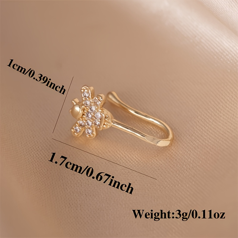 1 adet sevimli küçük arı zirko - Body Jewelry Materials incelemesi ve fiyatı